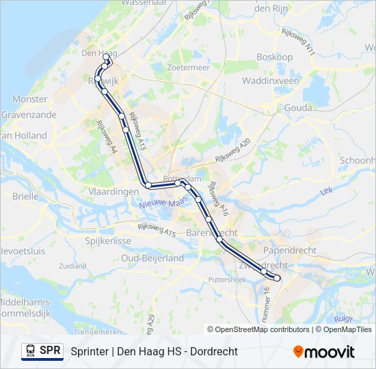 SPR Train Line Map