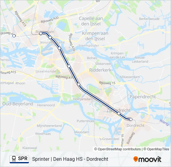 SPR Train Line Map