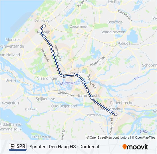 SPR Train Line Map