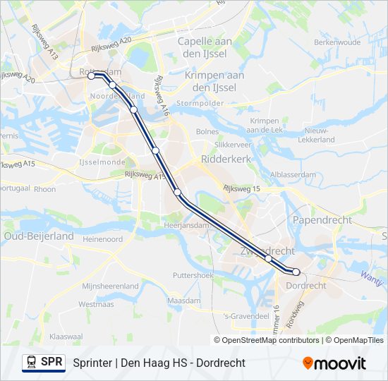SPR Train Line Map