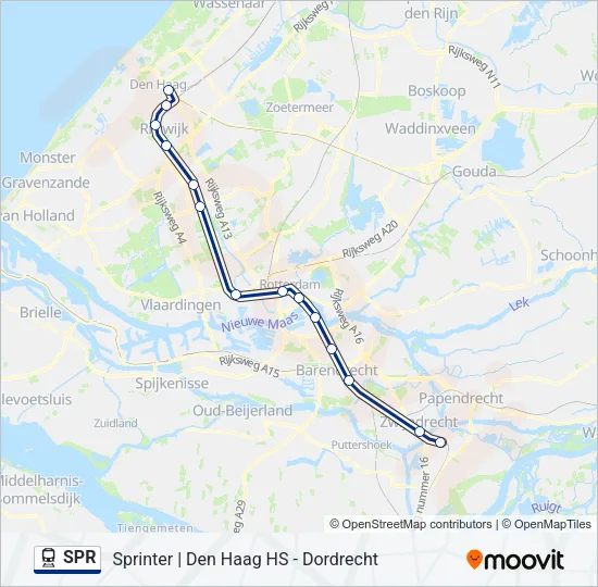 SPR Train Line Map