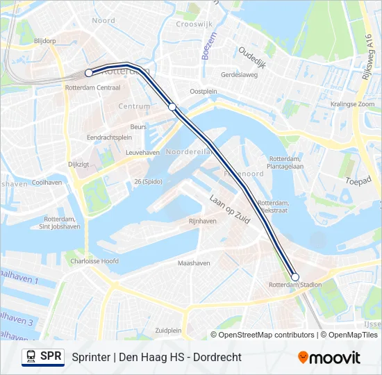 SPR Train Line Map