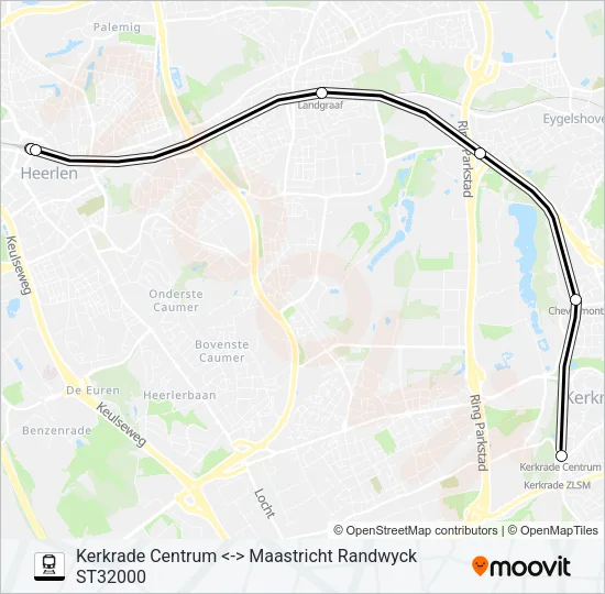 STOPTREIN RS18 Train Line Map