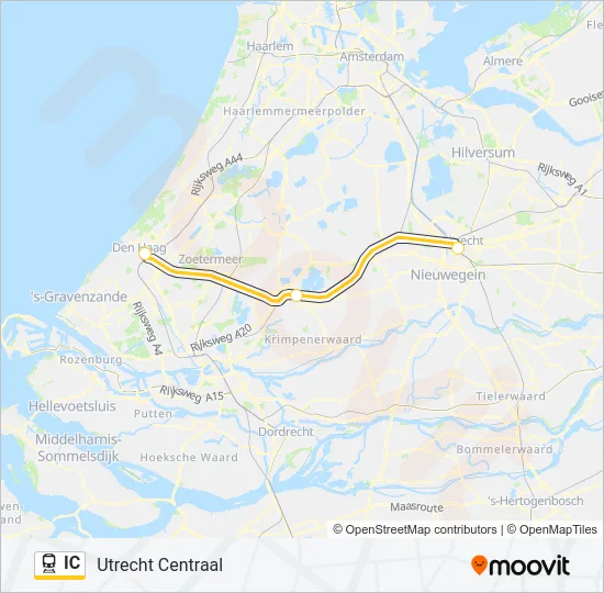 IC Train Line Map