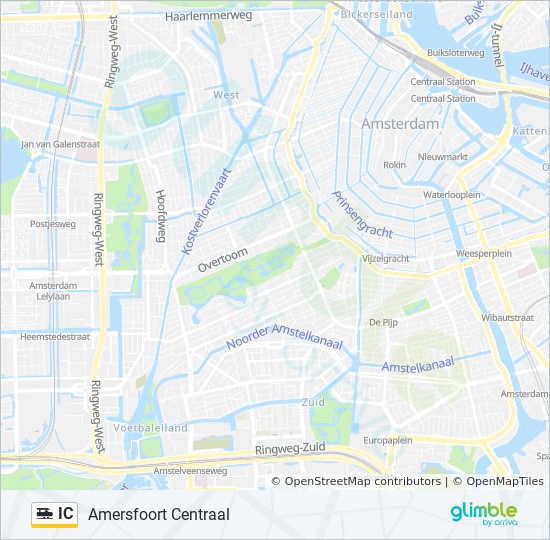 IC train Line Map