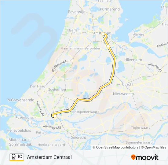 IC Train Line Map