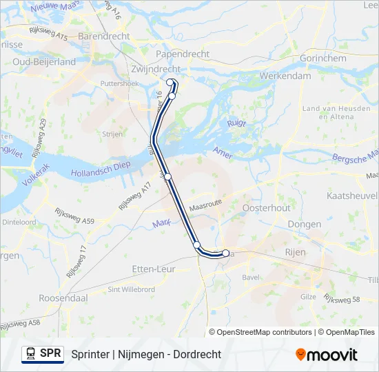 SPR Train Line Map