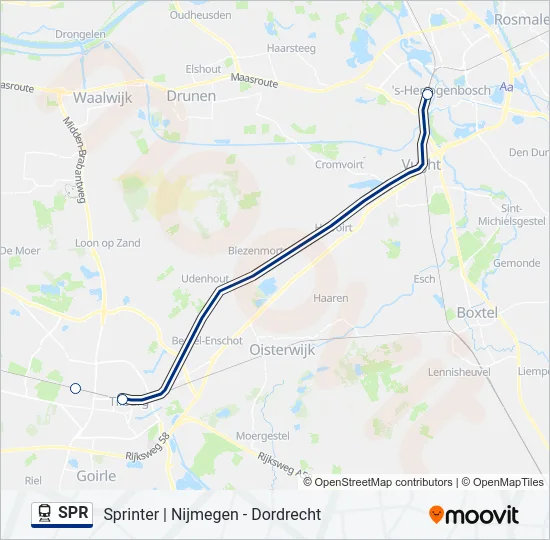 SPR Train Line Map