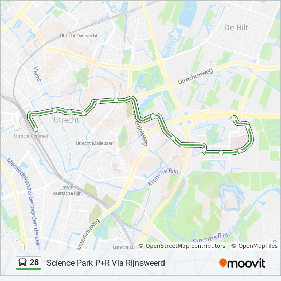 28 bus Line Map