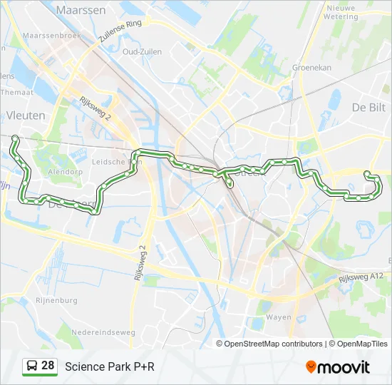 28 Bus Line Map