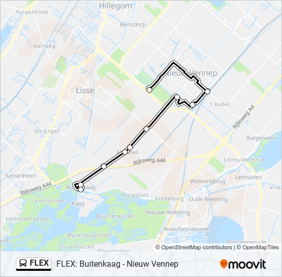 Buslinie FLEX Karte