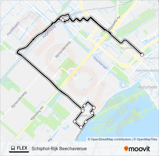 FLEX Bus Line Map