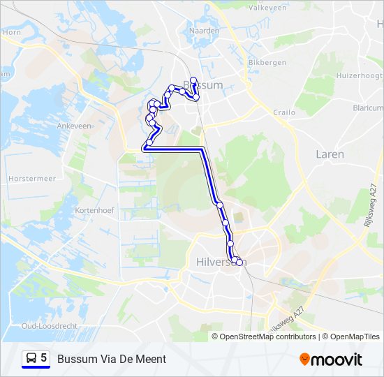 5 bus Line Map