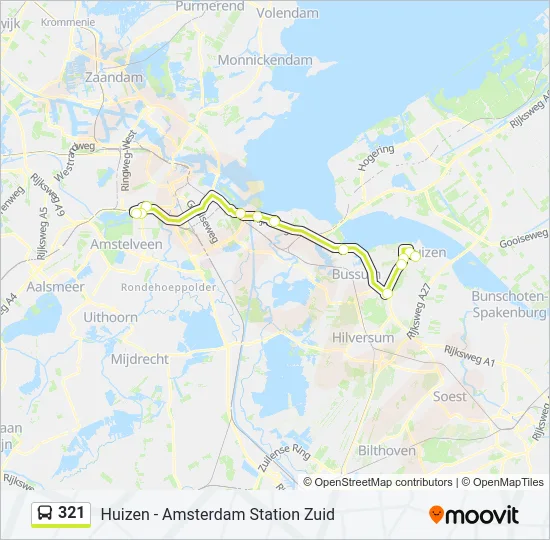 321 Bus Line Map