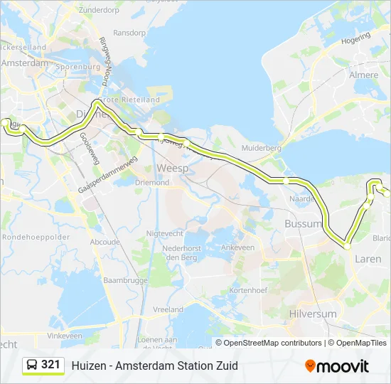 321 Bus Line Map