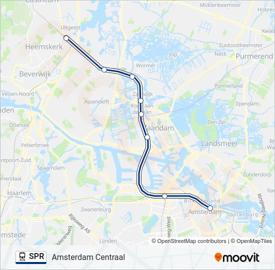 SPR Train Line Map