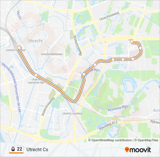 22 Light Rail Line Map