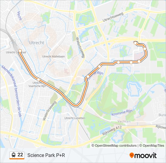 22 Route: Schedules, Stops & Maps - Science Park P+R (Updated)