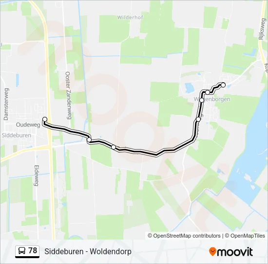 78 Bus Line Map
