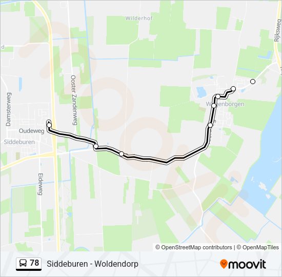 78 Bus Line Map