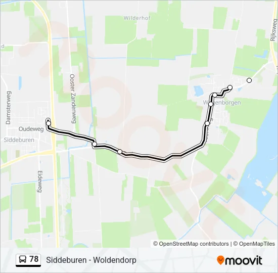 78 Bus Line Map