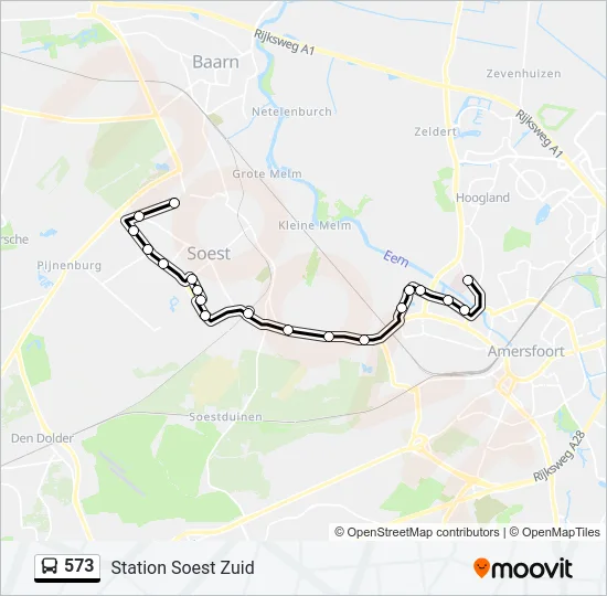 573 Bus Line Map