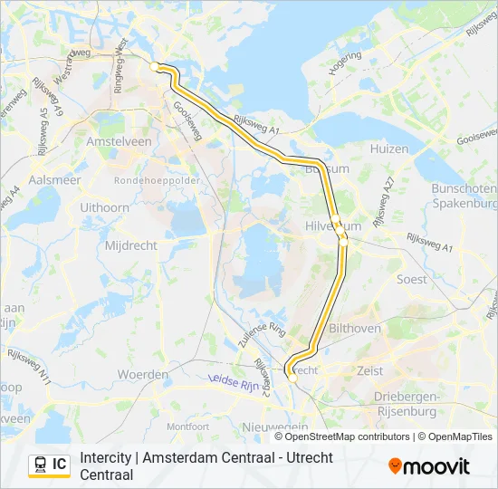 IC Train Line Map
