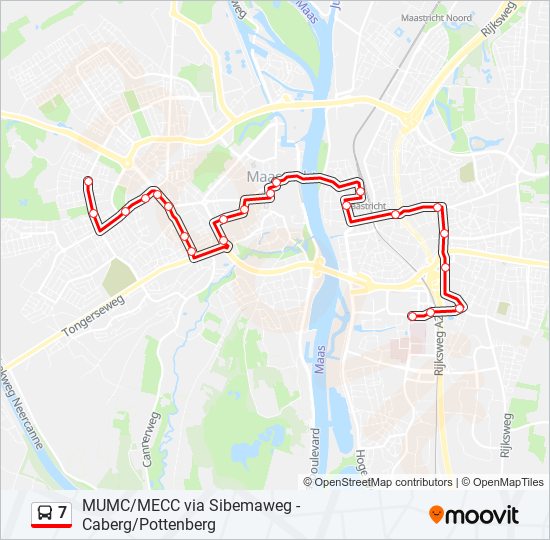 7 bus Line Map