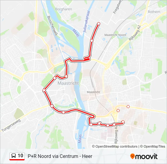 10 Bus Line Map