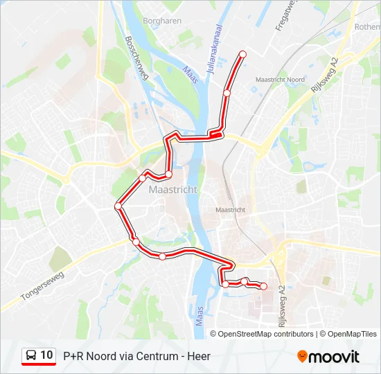 10 Bus Line Map