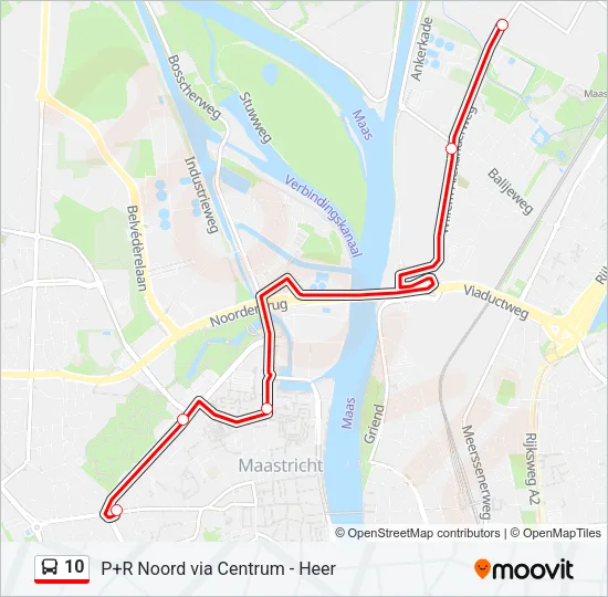 10 Bus Line Map