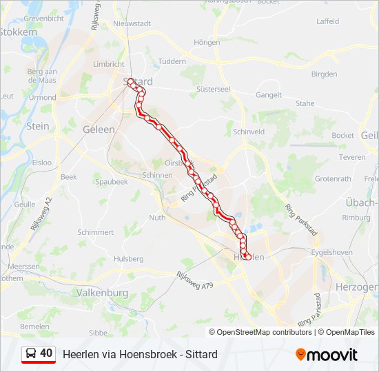 40 bus Line Map