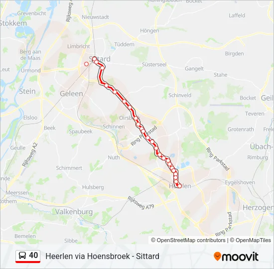 40 Bus Line Map