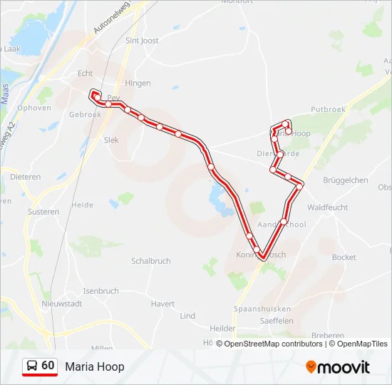 60 Bus Line Map