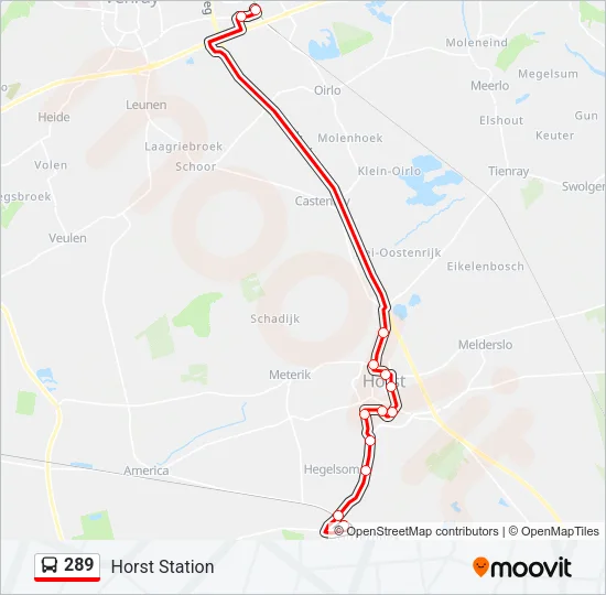 289 Bus Line Map