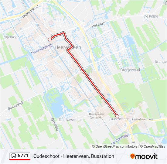 6771 bus Line Map