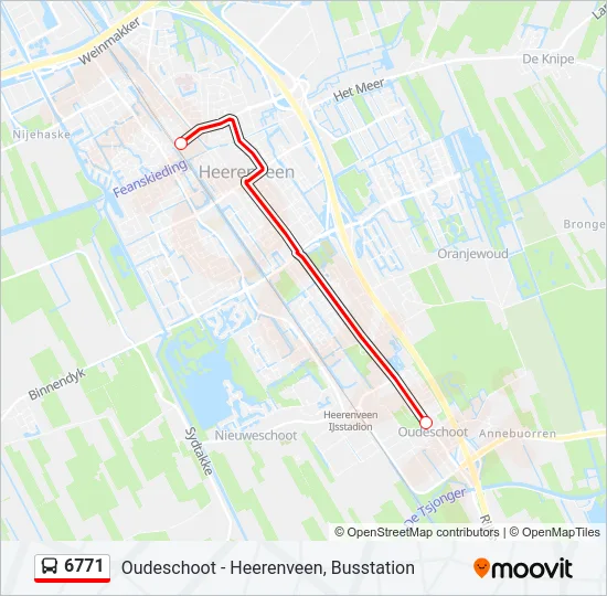 6771 Bus Line Map