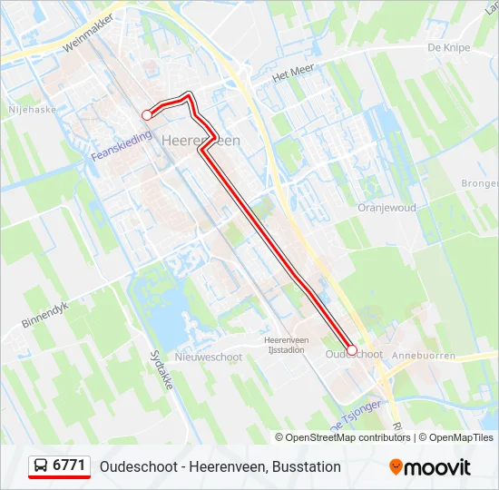 6771 Bus Line Map