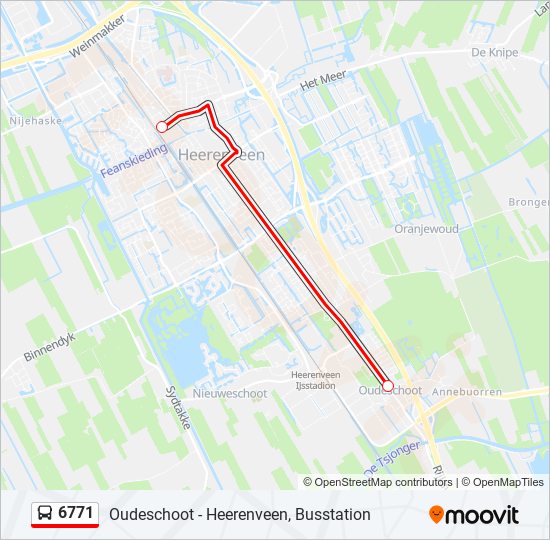 6771 bus Line Map