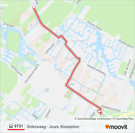 9731 Bus Line Map