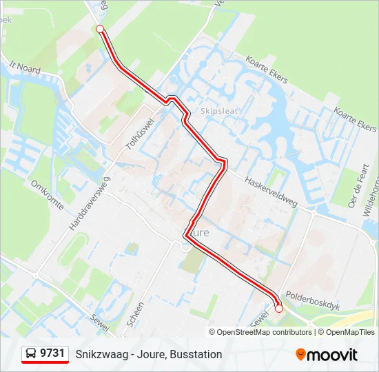 9731 Bus Line Map