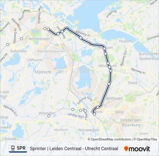 SPR Train Line Map