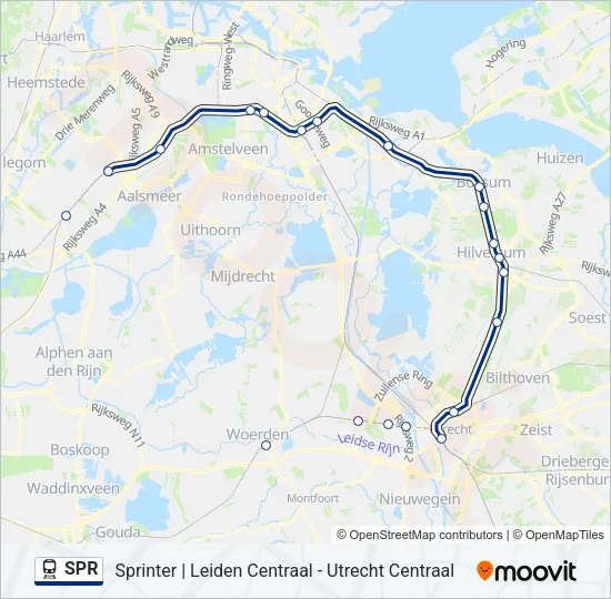 SPR Train Line Map