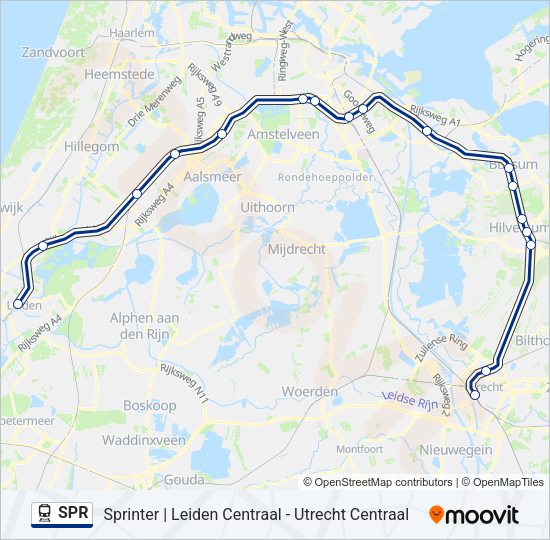 SPR Train Line Map