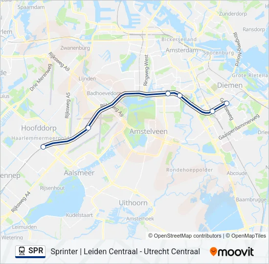 SPR Train Line Map