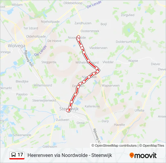 17 Bus Line Map