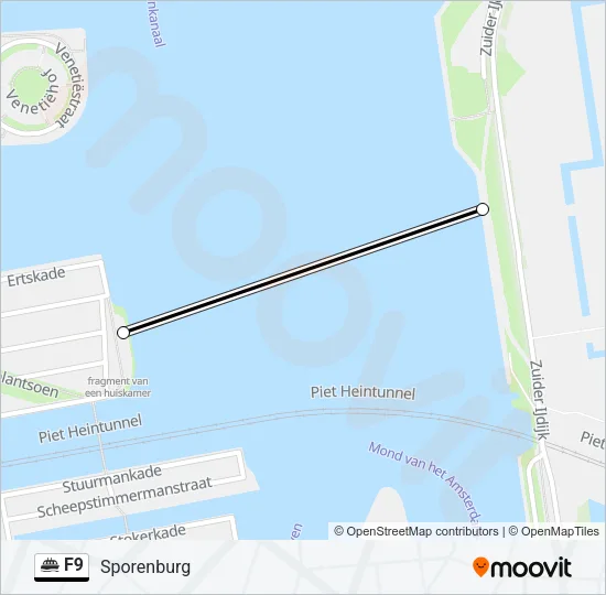 F9 Ferry Line Map