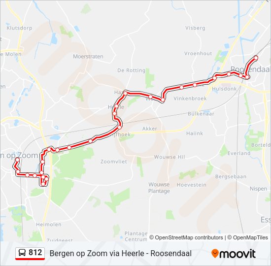 812 Bus Line Map