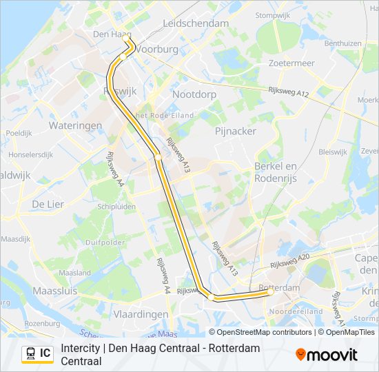 IC Train Line Map