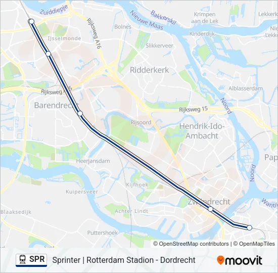 SPR Train Line Map